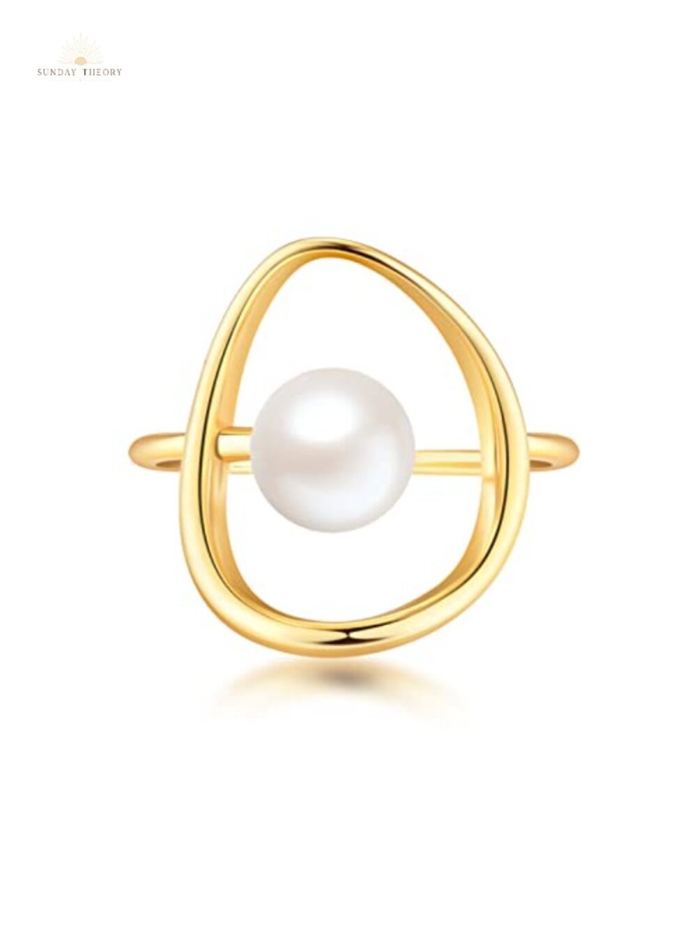 925 Sterling Silver Pearl Ring Dainty Women's Jewelry Gift